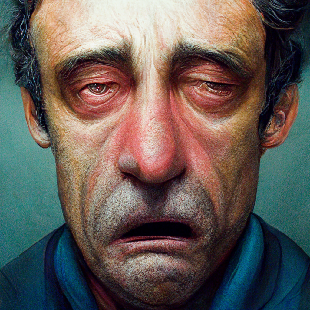 photorealistic photo of a man feeling nauseous 1e6ee5c8 4372 45c3 afbb 33f184f7cbd1